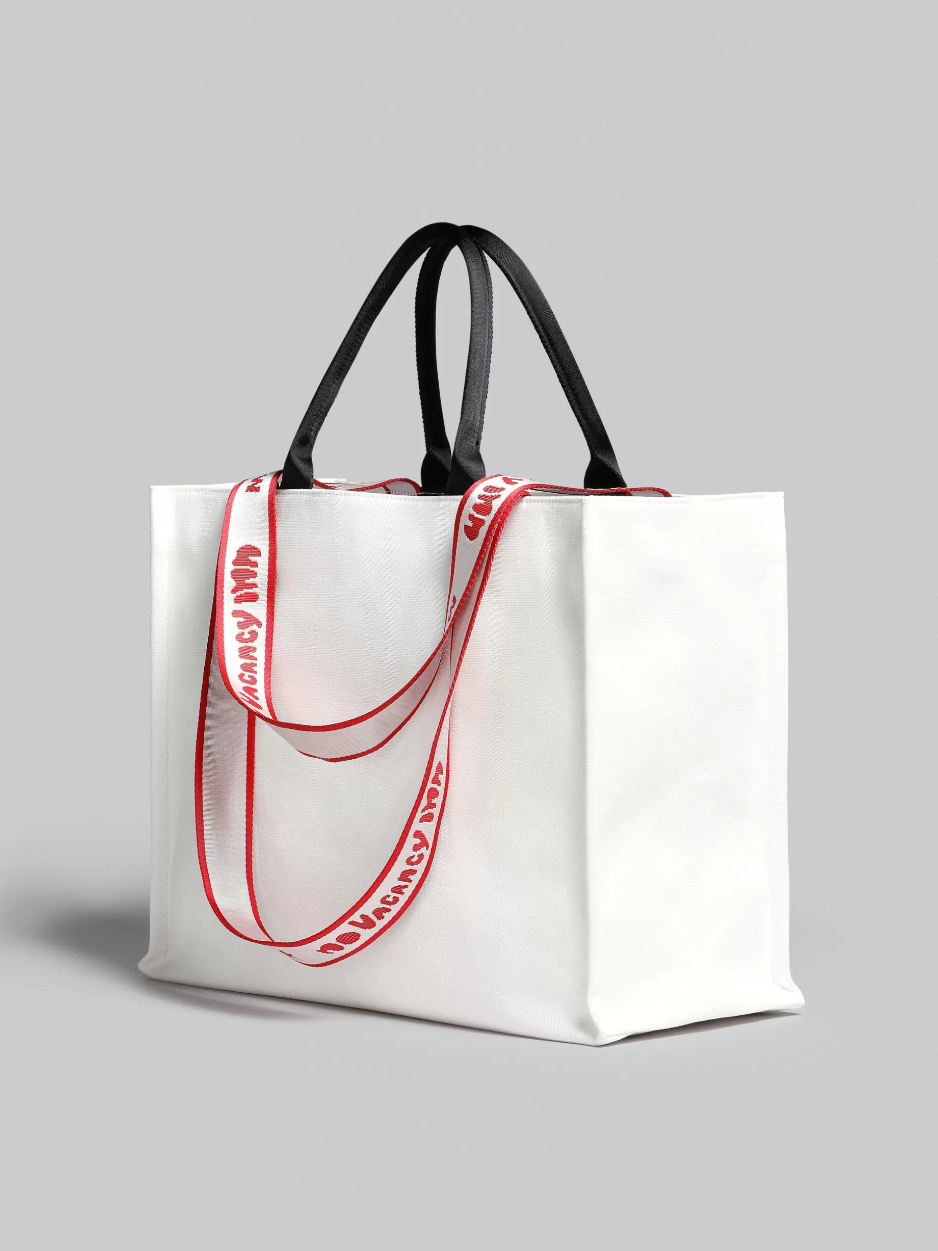 Men Marni X No Vacancy Inn - Bey Tote Bag In White Canvas