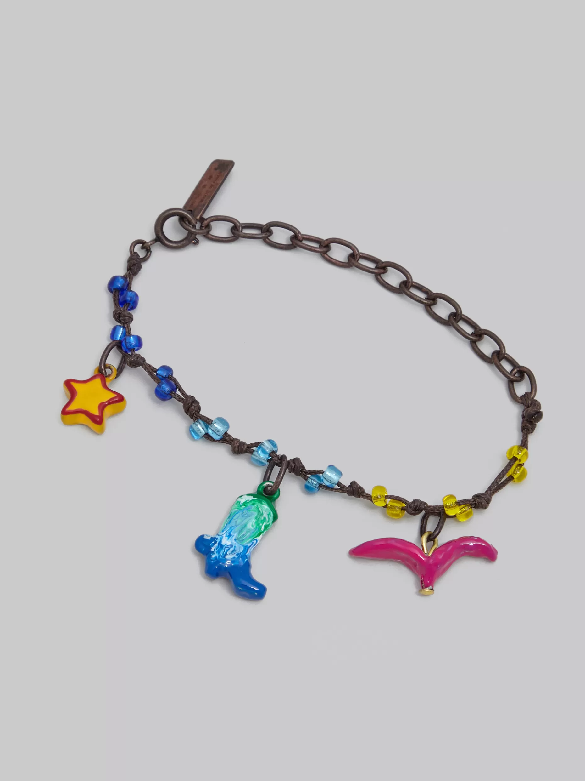 Women Marni X No Vacancy Inn - Bracelet With Red Blue And Yellow Pendants