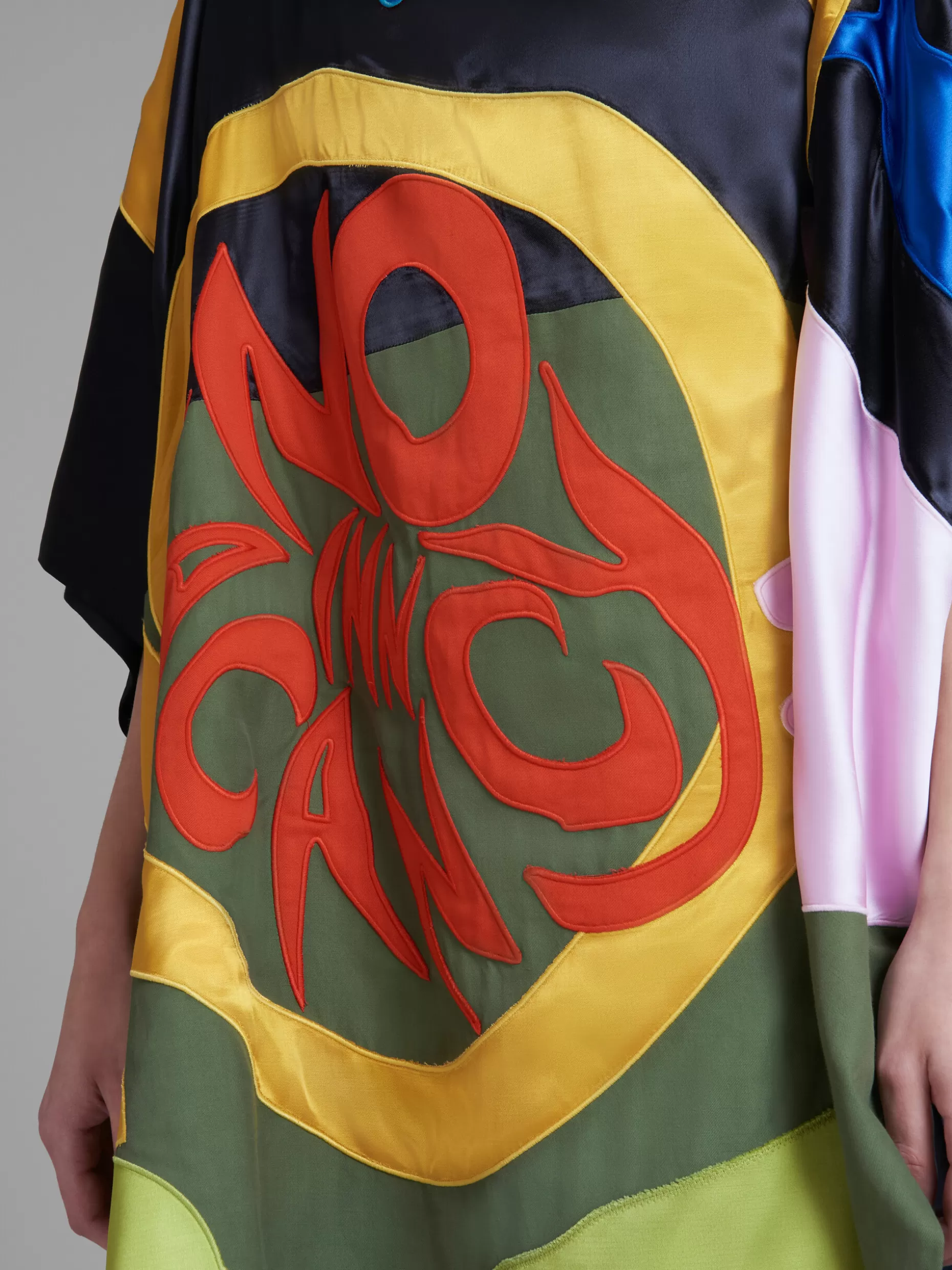 Women Marni X No Vacancy Inn - Cape Top With Multicolour Patchwork Motifs