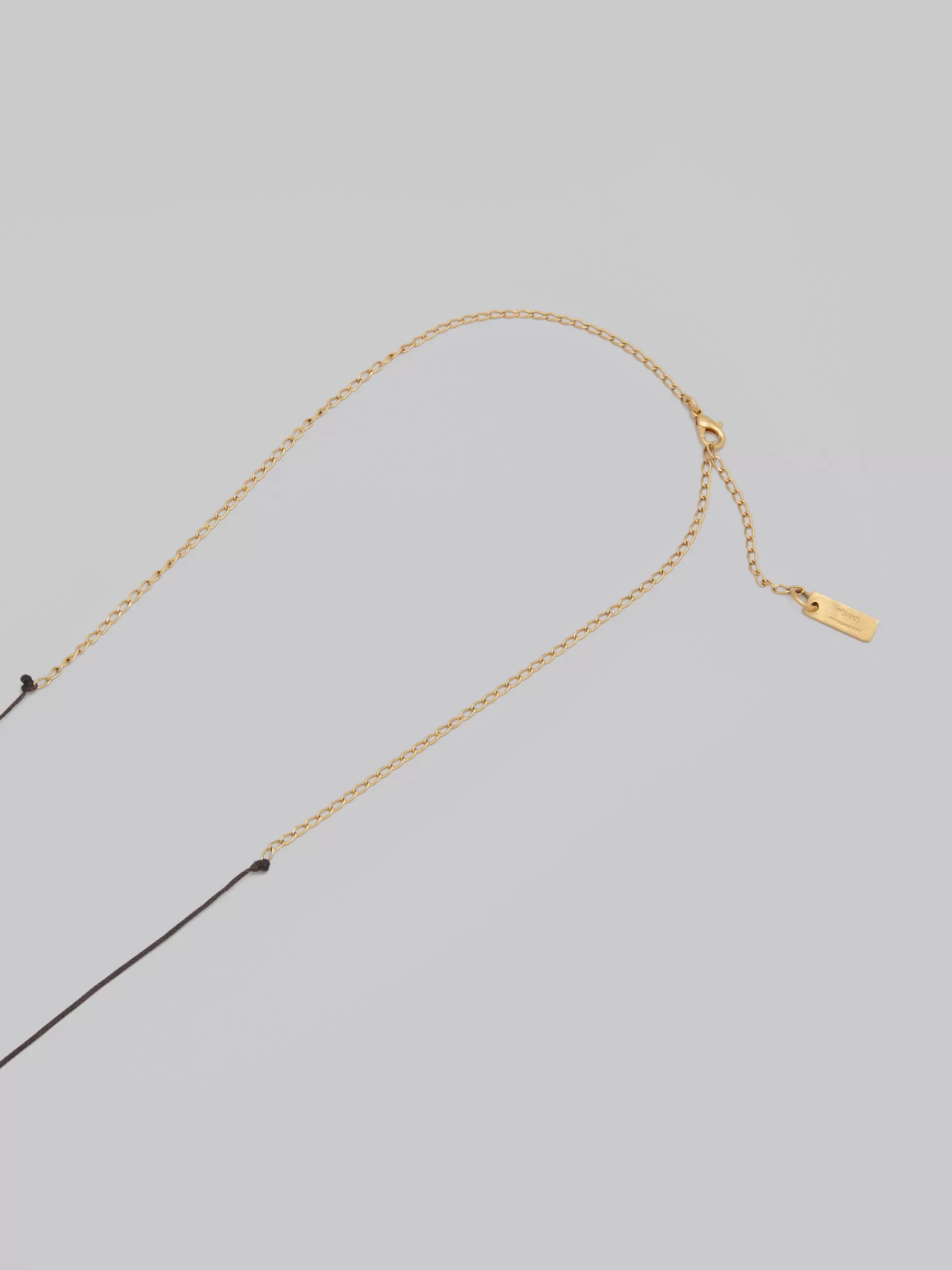 Women Marni X No Vacancy Inn - Long Necklace With Green Pink And Yellow Pendants