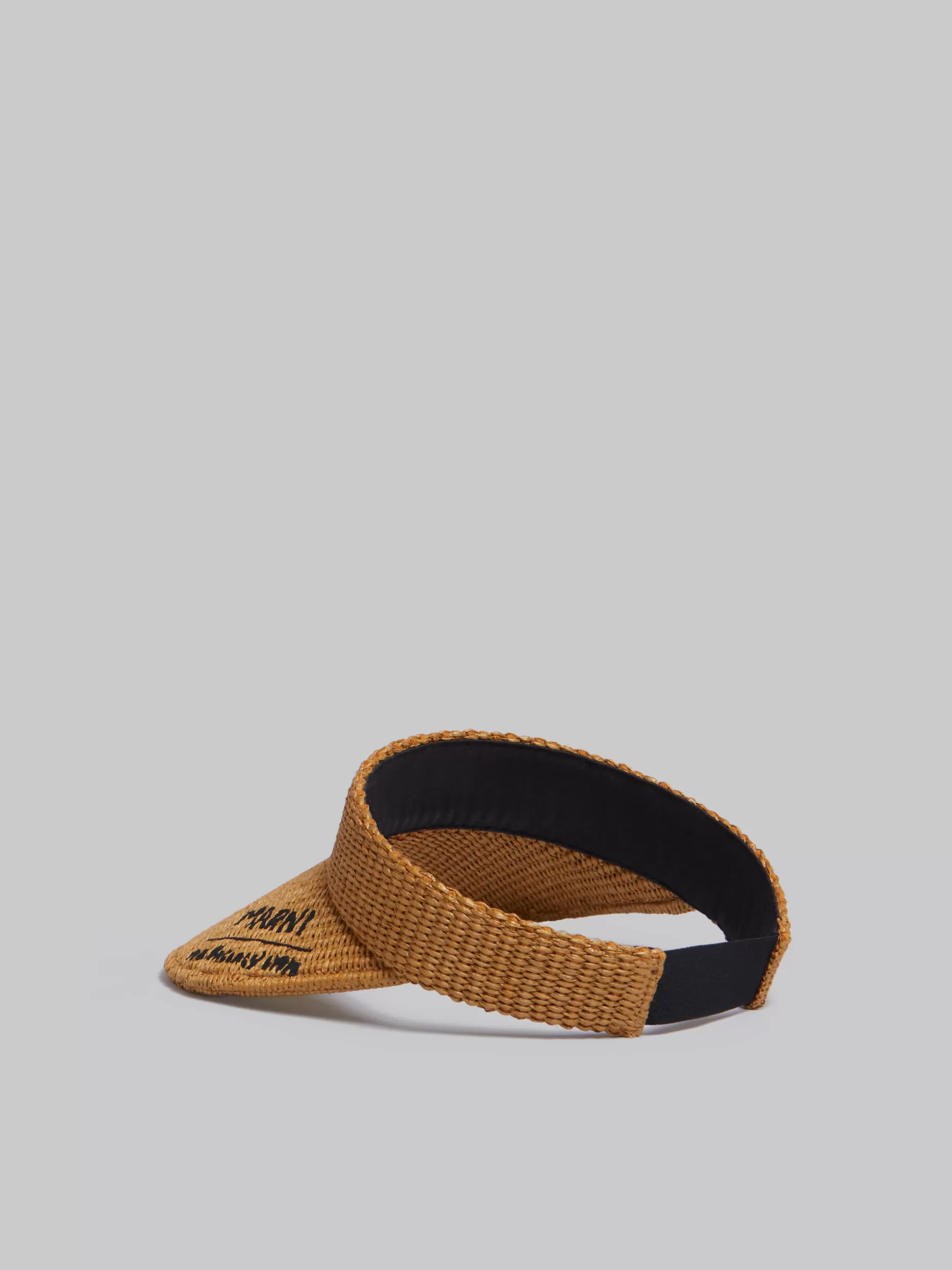 Women Marni X No Vacancy Inn -Visor In Raffia Fabric