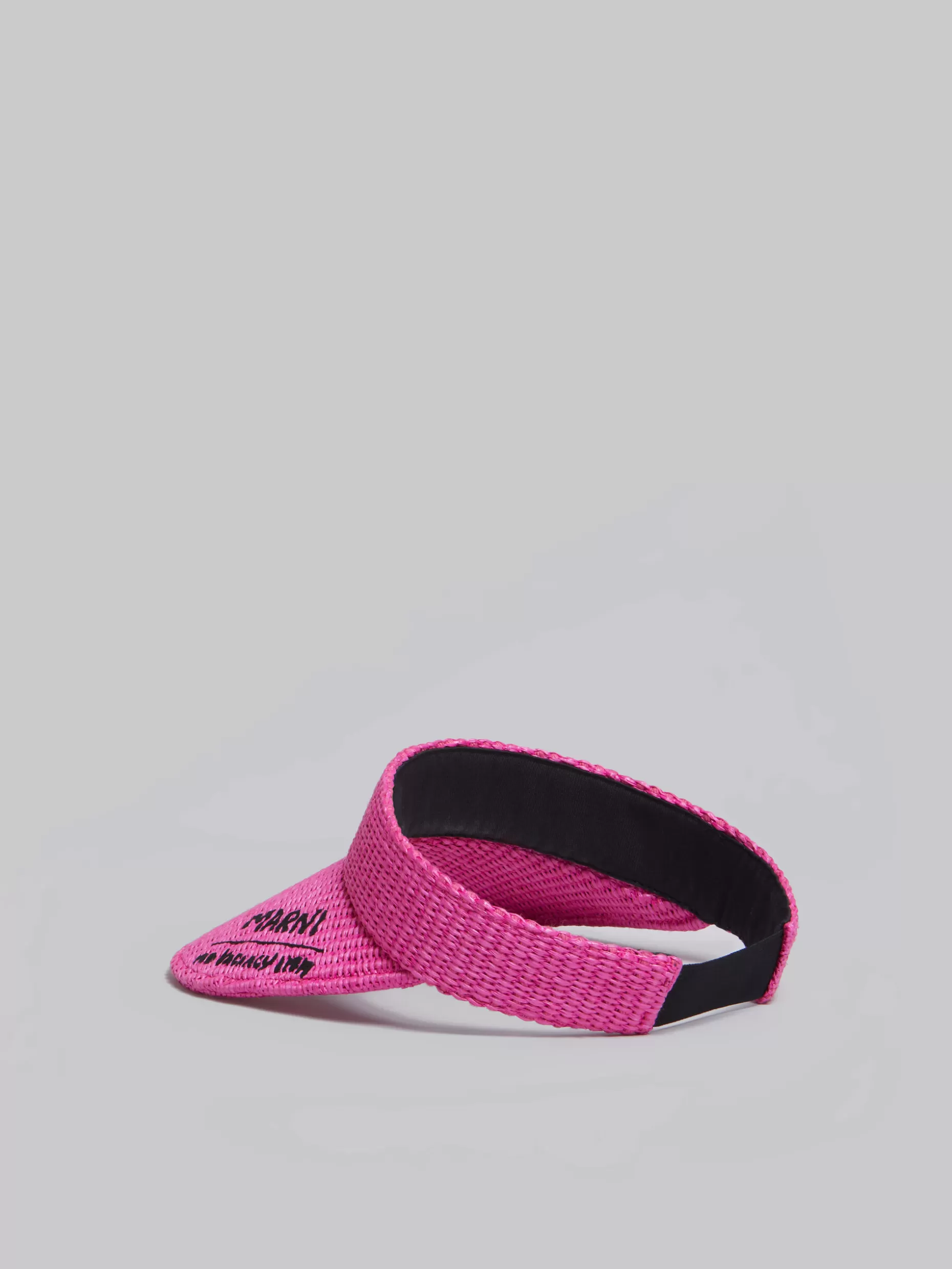 Women Marni X No Vacancy Inn -Visor In Raffia Fabric